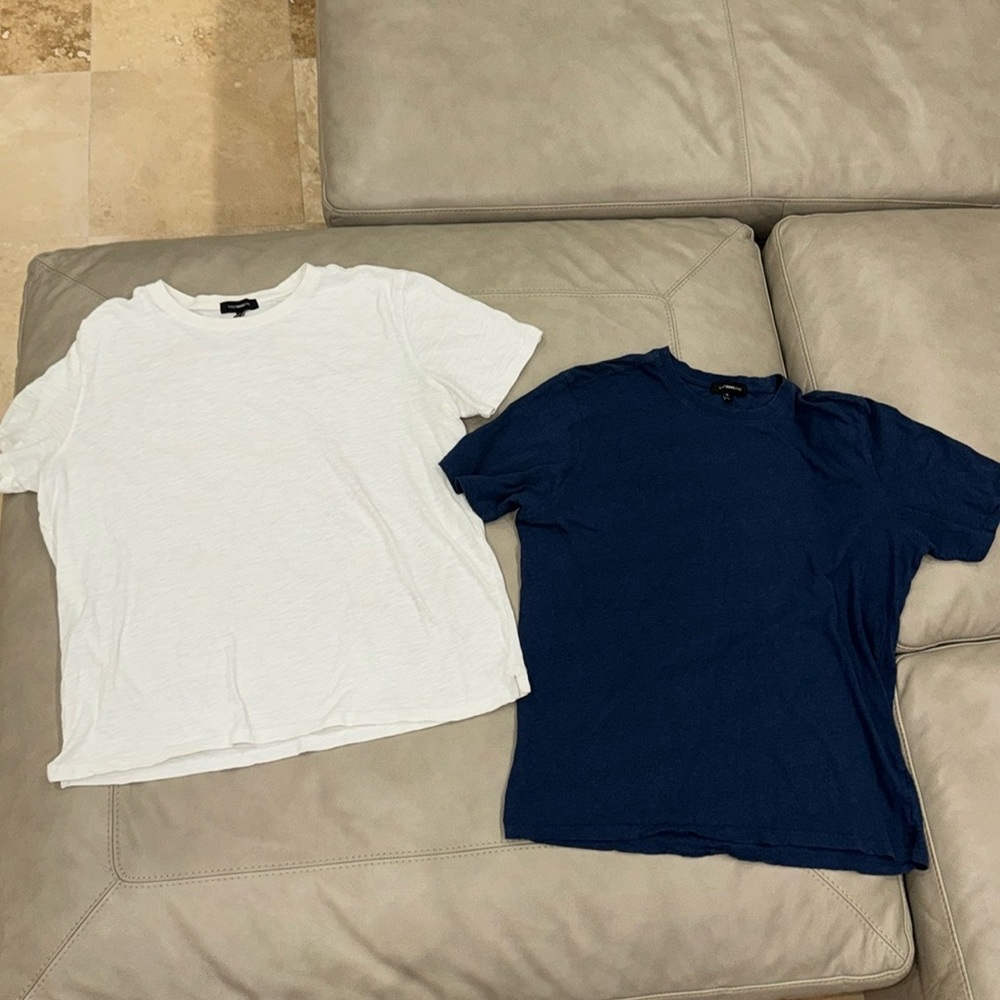 WESTZEROONE Men’s T-Shirt | Marine Blue | White Bundle deal XL